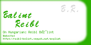 balint reibl business card